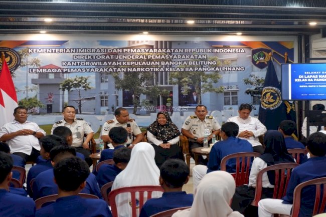  Lapas Narkotika Pangkalpinang Kenalkan Pemasyarakatan dan Bahaya Narkotika lewat Kunjungan Pembelajaran dari SMP Negeri 2 Pangkalpinang
