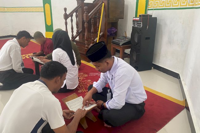 Lapas Bandanaira Gandeng Peserta Magang Bimbing Warga Binaan Belajar Iqra