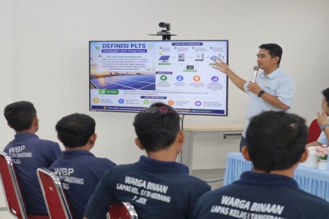 Bekali Warga Binaan Hadapi Dunia Kerja, Lapas Kelas I Tangerang Gandeng PLN Berikan Pelatihan PLTS dan K3