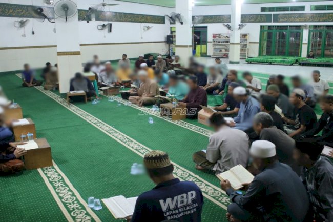 Dari Pagi hingga Malam, Lapas Banjarmasin Perkuat Pembinaan Spiritual Warga Binaan