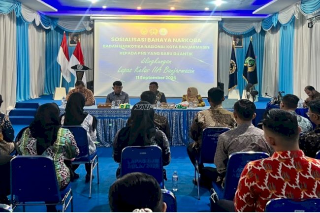 ASN Baru Lapas Banjarmasin Dibekali Bahaya Narkoba, 12 Orang Jalani Tes Urine