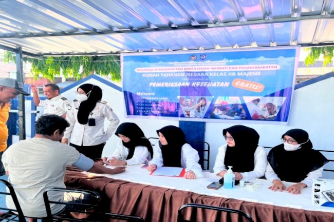 Rutan Majene Gelar Pemeriksaan Kesehatan Gratis bagi Masyarakat, Keluarga Warga Binaan, dan Petugas
