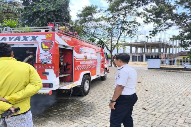 Rutan Pelaihari Terima Bantuan Air Bersih untuk Penuhi Kebutuhan Warga Binaan dari Damkar Tanah Laut Salurkan 