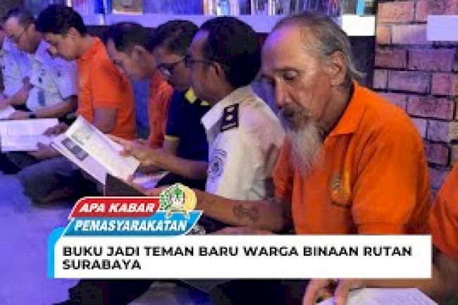 Buku Jadi Teman Baru Warga Binaan Rutan Surabaya 
