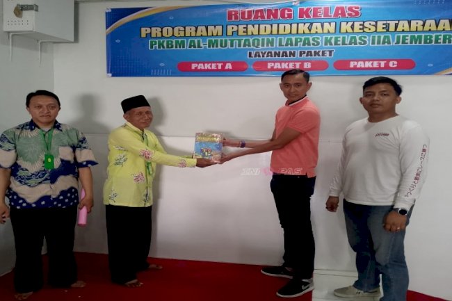 Tingkatkan Program Penyetaraan Pendidikan, Lapas Jember Gandeng PKBM Al-Muttaqin