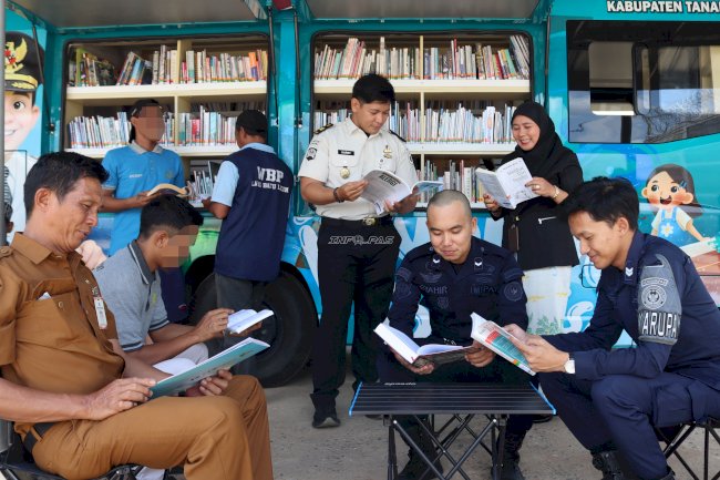 Buku Datang Menyapa, Perpustakaan Keliling Hadir di Lapas Batulicin