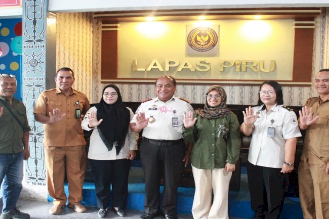 Lapas Piru Sambut Supervisi Terpadu Intervensi PPM dan TBC-HIV oleh Dinkes Prov. Maluku dan Kab. SBB