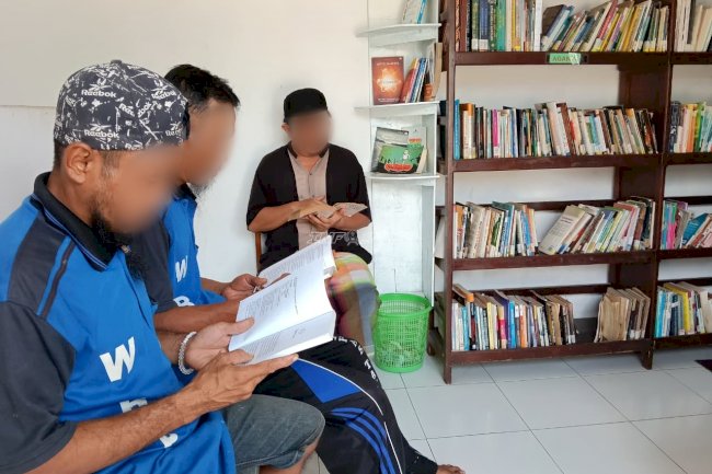 Perpustakaan Lapas Tanjung Jadi Sarana Warga Binaan Kembangkan Minat Baca