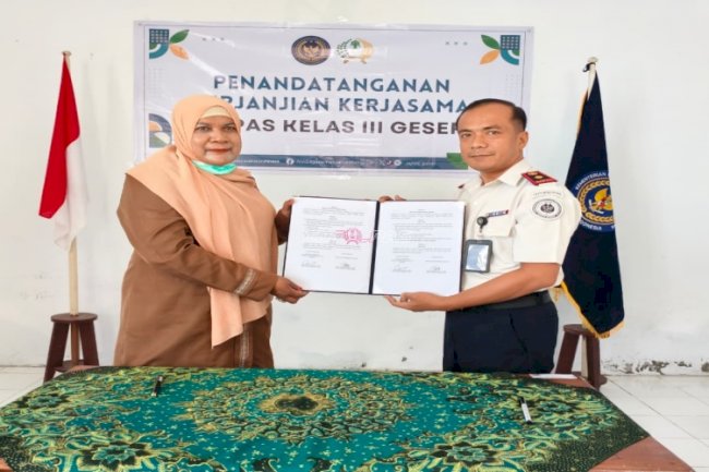 Lapas Geser dan Puskesmas Perawatan Geser Sepakati PKS Perkuat Layanan Kesehatan