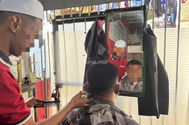 Barbershop Mini Rutan Rantau Bekali Warga Binaan Keterampilan Produktif