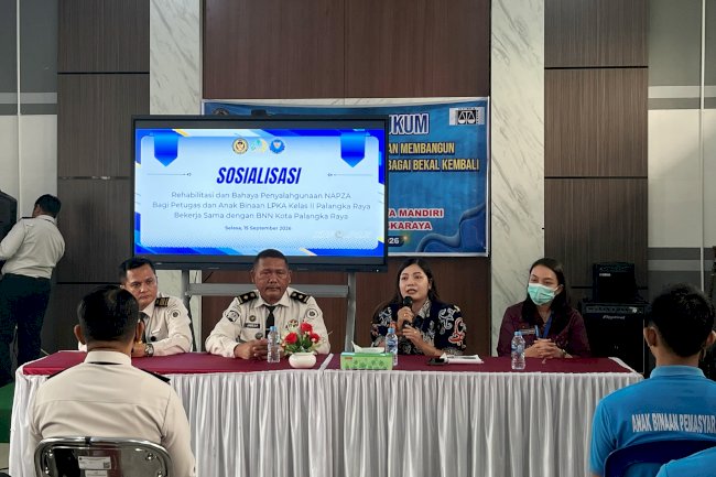 LPKA Palangka Raya Gandeng BNN Edukasi Petugas dan Anak Binaan tentang Bahaya NAPZA