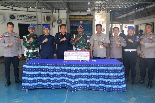 Gelar Razia Gabungan, Rutan Pelaihari Perkuat Pencegahan HP Ilegal dan Narkoba
