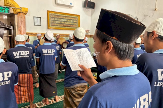 Perkuat Pembinaan Kepribadian, Lapas Mojokerto Gelar Pembinaan Kerohanian bersama Kemenag