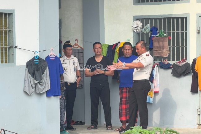 Sapa Warga Binaan, Kalapas Lhokseumawe Pantau Kondisi Blok Hunian
