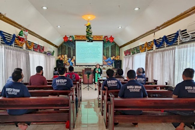 Ibadah GPIB Maranatha di Lapas Banjarmasin Tekankan Pengendalian Diri dan Keteladanan