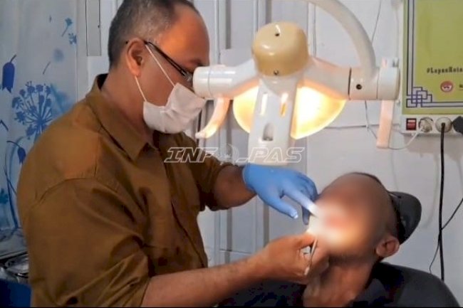 Lapas Kotabaru Layani Pemeriksaan dan Perawatan Gigi bagi Warga Binaan