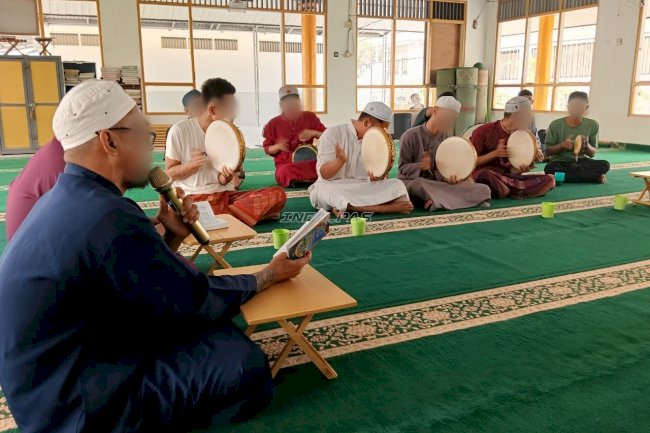Lapas Tanjung Isi Pembinaan Kerohanian Warga Binaan lewat Maulid Habsyi