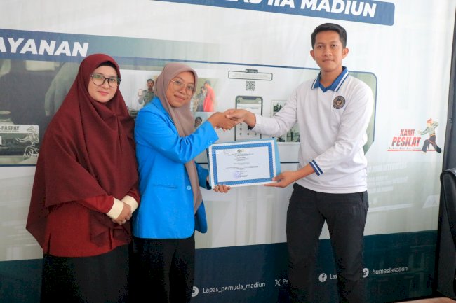 Usai Dua Bulan Magang, Lapas Pemuda Madiun Lepas Mahasiswa Unipma