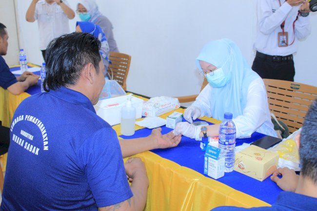 Dukung Lingkungan Lapas yang Sehat, Lapas Narkotika Muara Sabak Gelar Cek Kesehatan Gratis