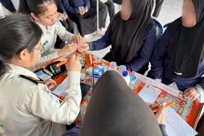 Jaga Kesehatan Warga Binaan dan Keluarga, Lapas Perempuan Martapura Gelar Posyandu
