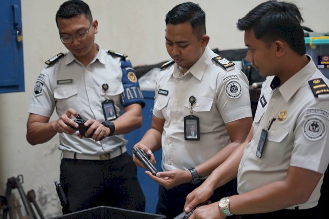 Lapas Surabaya Terima Pengecekan Senjata Api dan Amunisi dari Polresta Sidoarjo