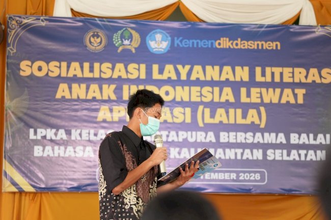 Gandeng Balai Bahasa, LPKA Martapura Ajak Anak Binaan Tingkatkan Literasi Lewat LAILA