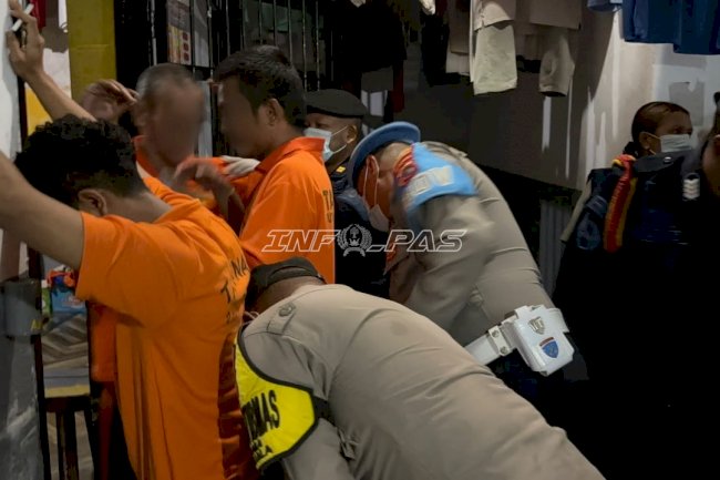 Perkuat Deteksi Dini Kamtib, Rutan Ambon Gelar Sidak dan Tes Urine bersama APH