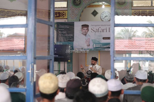 Safari Dakwah Bersama Habib Ahmad Al Habsyi, Rutan Marabahan Dorong Warga Binaan Perbaiki Diri