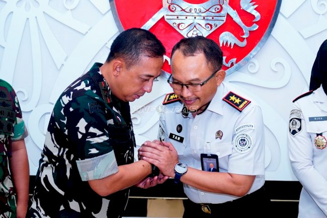 Kanwil Ditjenpas Kaltim dan Kodam VI/Mulawarman Bahas Penguatan Keamanan Lapas dan Rutan