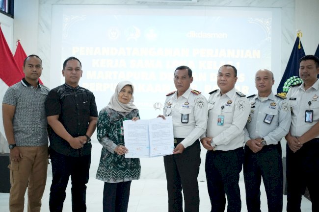 Perkuat Literasi, LPKA Martapura dan Dinas Perpustakaan Kabupaten Banjar Tandatangani Nota Kesepakatan