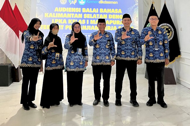 Perkuat Literasi, LPKA Martapura Gandeng Balai Bahasa Kalsel Siapkan Pembinaan Kebahasaan dan Kesastraan