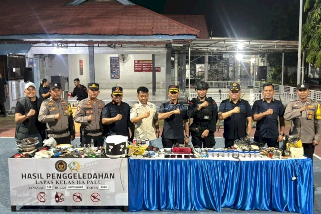 Lapas Palu Perketat Pengawasan, 5 Handphone Diamankan dalam Razia Gabungan