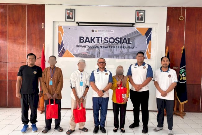 Peduli Keluarga Warga Binaan, Rutan Rantau Salurkan Bantuan Sosial