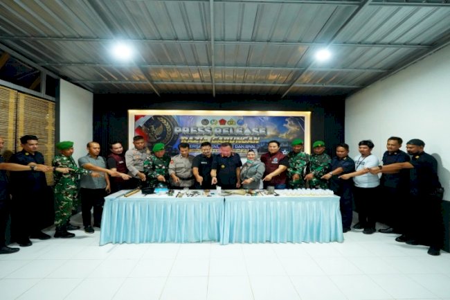 Deteksi Dini Gangguan Kamtib, Lapas Narkotika Karang Intan dan APH Gelar Razia Gabungan dan Tes Urine