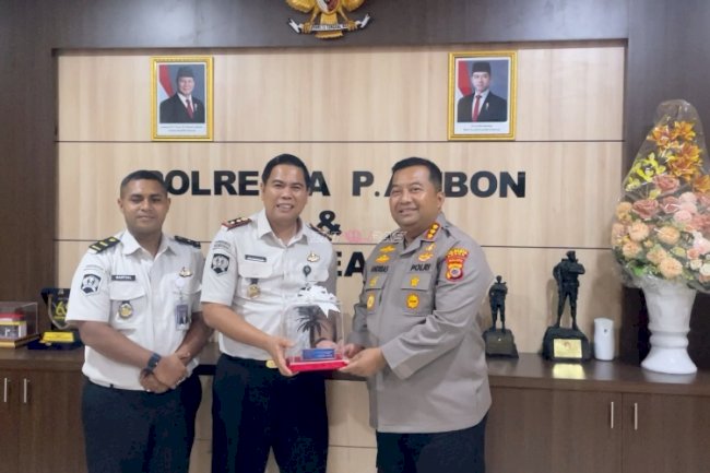 Jalin Silaturahmi dan Sinergi, Karutan Ambon Kunjungi Polres Kota Ambon 