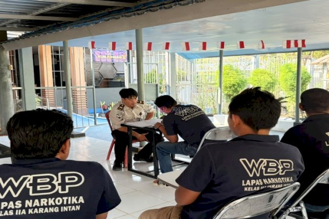 Dukung Proses Integrasi Warga Binaan, Lapas Narkotika Karang Intan Fasilitasi Litmas PK Bapas Banjarmasin