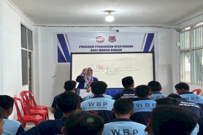 Dari Balik Jeruji, Warga Binaan Lapas Luwuk Semangat Belajar Calistung