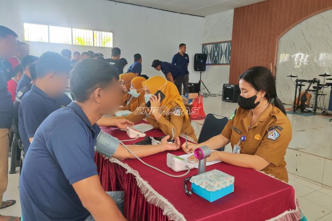 Gandeng Dinas Kesehatan, Lapas Kendari Gelar CKG dan Skrining TBC bagi Warga Binaan