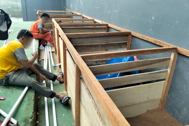 Rutan Ambon Latih Warga Binaan Produksi Karya Hiasan dan Bak Budi Daya Ikan Lele