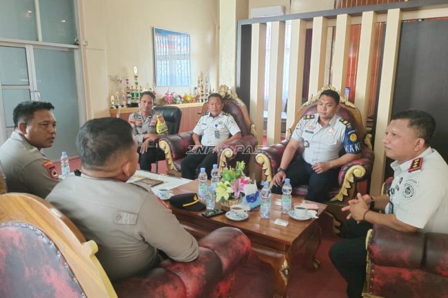 Rutan Unaaha Koordinasi dengan Polres Konawe, Bahas Keamanan hingga Ketahanan Pangan