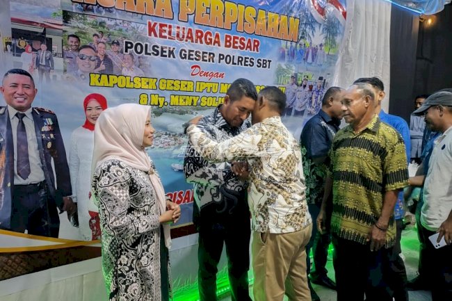 Pisah Sambut Kapolsek Geser, Lapas Geser Perkuat Koordinasi Kamtib