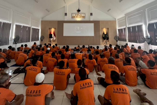 Perdana Nonton Film Bareng, Lapas Pemuda Madiun Hadirkan Pembinaan Humanis bagi Warga Binaan