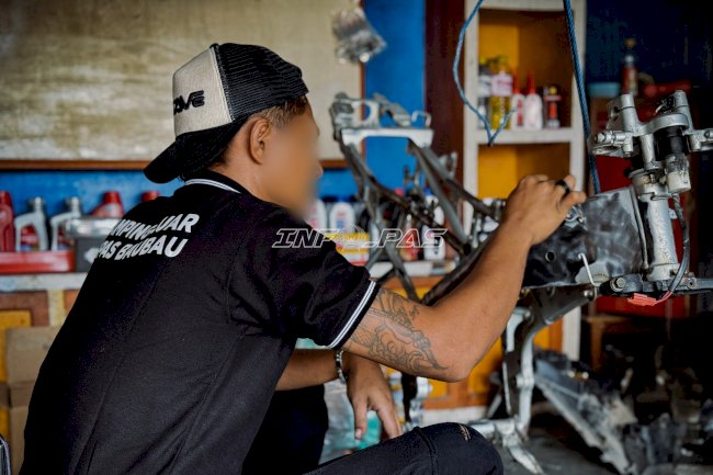 Asah Keterampilan Otomotif, Lapas Baubau Siapkan Warga Binaan Lebih Mandiri