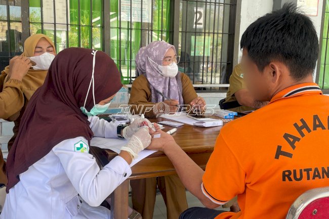 Rutan Raha Gandeng Puskesmas Rambiha Sangkula Gelar Skrining Malaria