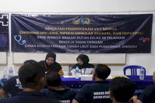 Posbindu PTM Rutan Pelaihari Deteksi Dini Risiko Kesehatan 31 Warga Binaan