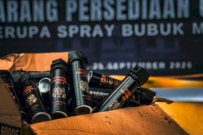 Tak Lagi Digunakan, 40 Spray Bubuk Merica Usang Dimusnahkan