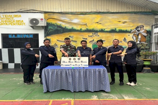 Rutan Rantau Laksanakan Penggeledahan Rutin dan Musnahkan Barang Terlarang 