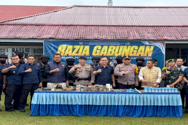 Komitmen Zero Halinar, Lapas Muara Tebo Pimpin Razia bersama APH