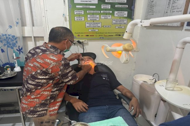 Lewat Perawatan Gigi, Lapas Kotabaru Perkuat Layanan Kesehatan Warga Binaan