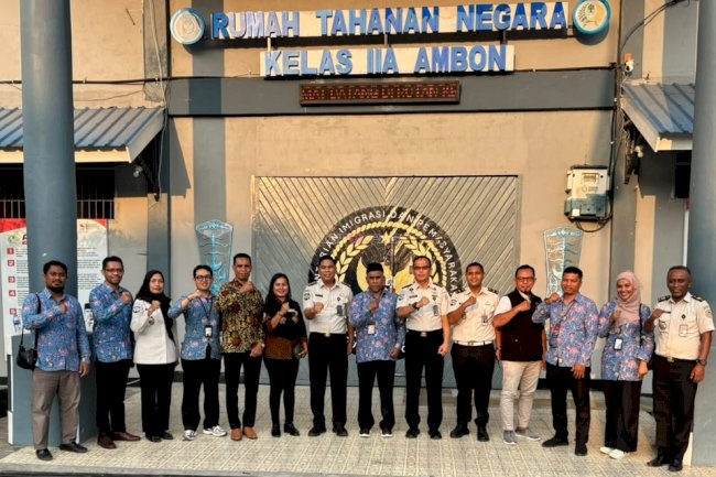 Dorong Peningkatan Kualitas Pelayanan Publik, UPT Pemasyarakatan Kota Ambon Sambut Kunjungan ORI Prov. Maluku 